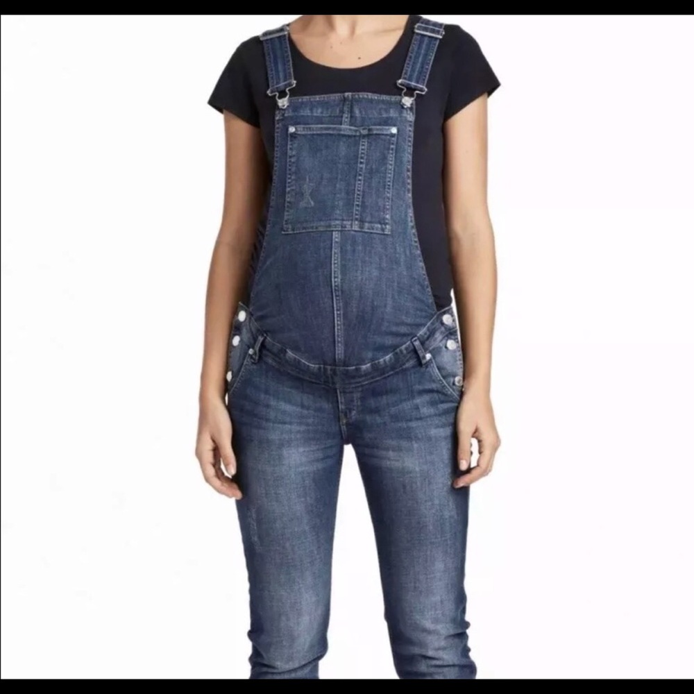 H&M MAMA maternity denim bib overalls